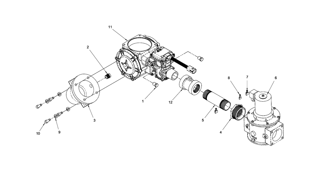 Engine Group - Fuel System Diagram and Parts List for 080087-00  Briggs and Stratton Generator